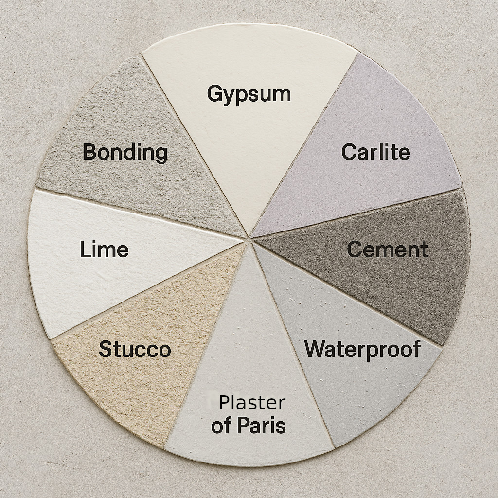 different types of plaster